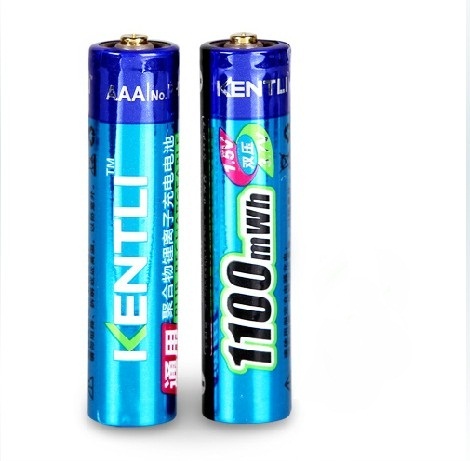 2 pièces 1.5 v 1100mWh AAA rechargeable au lithium batteries li-polymère ► Photo 1/2