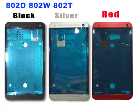 Coque noire/argent pour HTC One M7 100% w 802t 802d, nouveau boîtier, cadre avant, livraison gratuite, 802 ► Photo 1/1