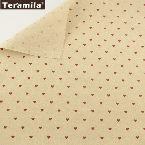 TERAMILA-nappe en lin, motif cœur rouge, nappe en tissu de couture, coussin à rideau, décoration ► Photo 1/6