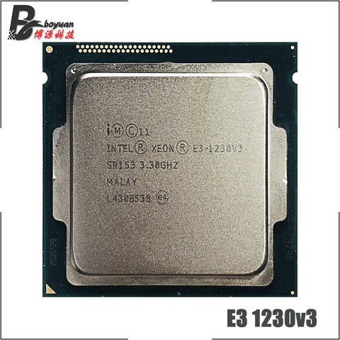 Intel – Quad-Core E3-1230, 1230 GHz, 8M, 80W, LGA 3.3, Xeon processeur d'unité centrale V3 E3 1150, 1230V3 ► Photo 1/1
