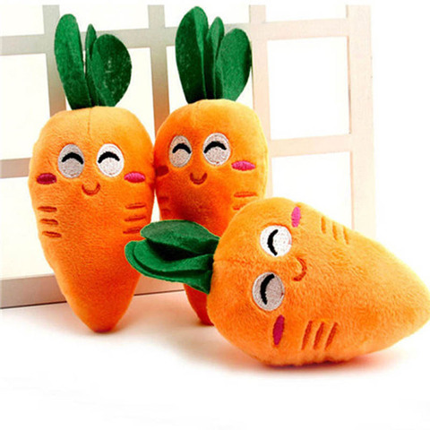 Drôle légumes carotte en peluche jouet son grinçant enfants jouet cadeau en peluche plante enfants cadeaux d'anniversaire ► Photo 1/6