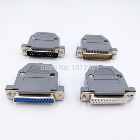DB25 données connecteur de câble plug 2 rangée VGA fiche de connecteur 25pin femelle Mâle port adaptateur de douille D type DP25 ► Photo 1/6