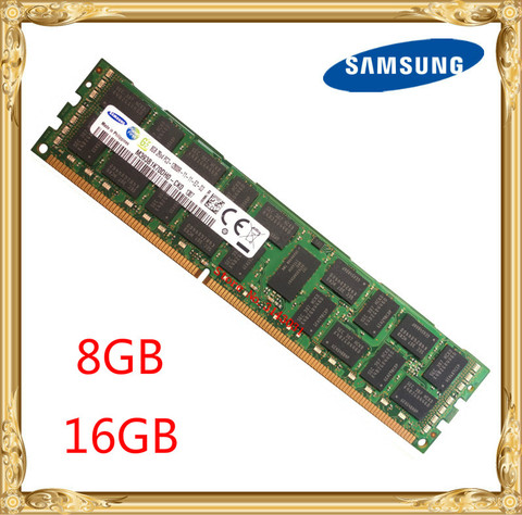 Samsung-mémoire pour serveur DDR3, 8 go, 16 go, 1333MHz, 1600MHz, 1866 MHz, ECC REG DDR3 PC3-12800R, 8 go de RAM 240pin 12800, 2RX4 X58 X79 ► Photo 1/1