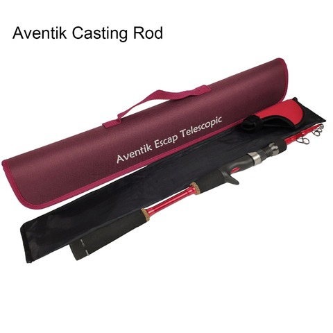 Aventik-canne à pêche de voyage télescopique Casting et Spinning 24T, 6 sec, 6 