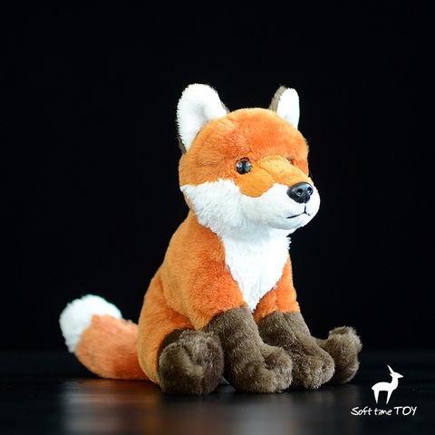 Peluche grand renard, jouet doux, Animal-life zoo nouveauté ► Photo 1/5