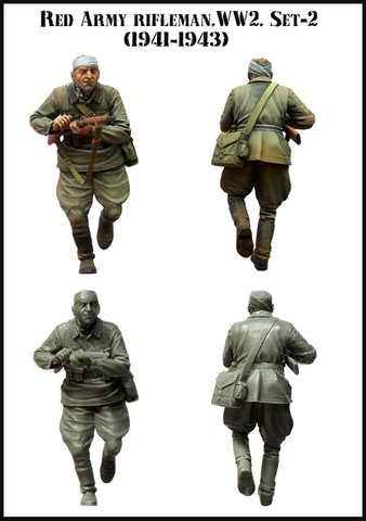 Figurines en résine, modèle de fusil de la seconde guerre mondiale, armée rouge, non assemblé, non peint, 1/35 ► Photo 1/2