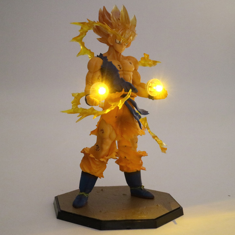 figurines Dragon Ball Veilleuse LED Super Saiyan,Lampe végéta Dragon Ball Z 