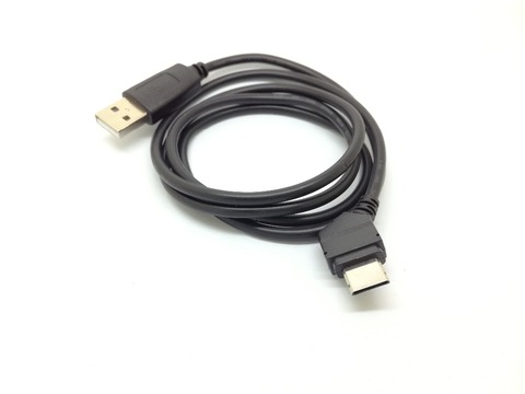 CHARGEUR USB et données 2IN1 CÂBLE pour SAMSUNG SGH-A707 A717 D807 / D806 D830 D840 D900 Noir Carbone E250 E900 F300 i607 BlackJack ► Photo 1/5