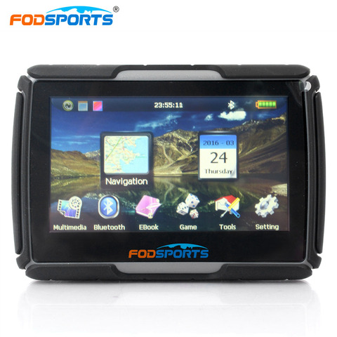 Fodsports-navigateur GPS pour motocyclette, 256M de RAM, 8 go Flash, 4.3 pouces, Bluetooth, étanche, avec cartes gratuites ► Photo 1/6