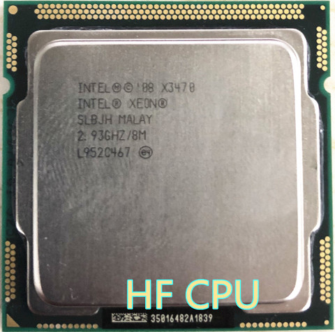 Lntel X3470 Quad Core 2.93GHz LGA 1156 95W 8M Cache ordinateur de bureau CPU égal i7 870 pièces griffées X3470 1156 ► Photo 1/1