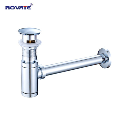 ROVATE Siphon egouttoir bouteille piège déodorant Type bassin tuyau de vidange eau Drainage salle de bain evier plomberie Tube ► Photo 1/6