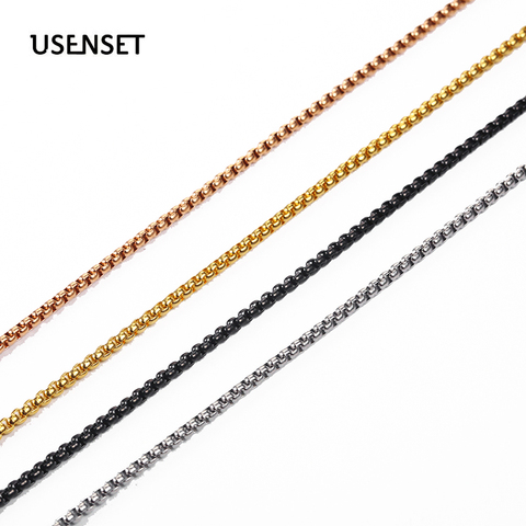 2MM 2.5MM 3MM corde chaînes en acier inoxydable collier bricolage longs colliers bijoux pour femmes hommes déclaration 45CM-75CM ► Photo 1/6
