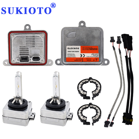 SUKIOTO xénon D1S xénon projecteur kit d'ampoule 55W D3S 6000K 4300K 5000K canbus hid kit xénon électronique D1S ballast D1R D3R ► Photo 1/6