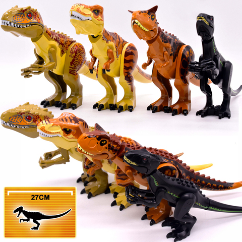 Raptor Brutal bâtiment jurassique blocs monde 2 MINI dinosaure chiffres briques Dino jouets pour enfants dinosaures noël ► Photo 1/4
