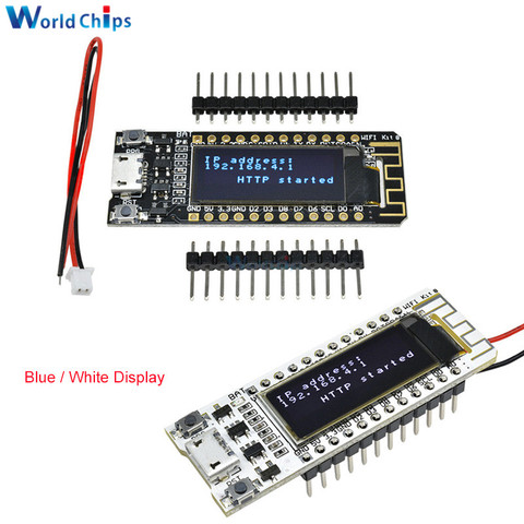 Puce WIFI ESP8266 0.91 pouces OLED CP2014 32 mo Flash ESP 8266 Module Internet des objets carte PCB pour NodeMcu pour Arduino IOT ► Photo 1/6