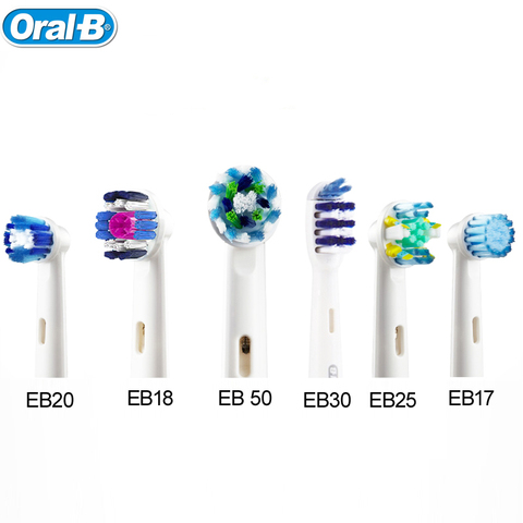 Tête de brosse à dents électrique Oral B, nettoyage en profondeur, tête de brosse à dents remplaçable pour D12013/D16523, 4 têtes EB30/17/18/20/25/50 ► Photo 1/1