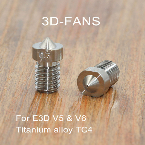 Extrudeuse j-head en alliage de titane E3D V6 & V5, buse TC4, 0.3/0.4/0.6/0.8/1.0/1.2/1.5mm, fournitures pour imprimante 3D de 1.75mm ► Photo 1/4