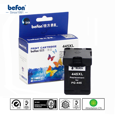 Befon Compatible 445XL Noir Cartouche D'encre de Remplacement pour Canon PG-445 PG445 PG 445 pour ip2840 2840 MG2440 MG2540 2940 mx494 ► Photo 1/5