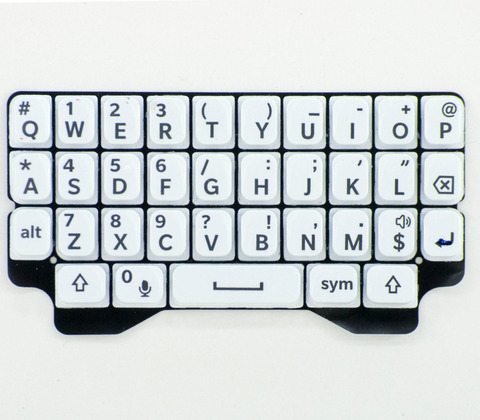 Clavier Qwerty blanc/noir/rouge pour BlackBerry Q5 ► Photo 1/3