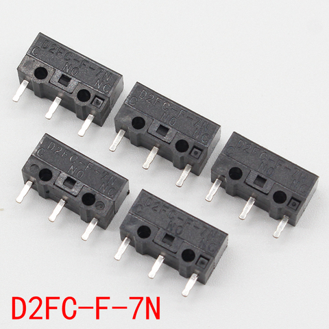 Lot de 5 boutons de souris Fretting D2FC-F-7N D2FC, Micro Switch D2FC-E-7N, authentiques, nouvelle collection ► Photo 1/4