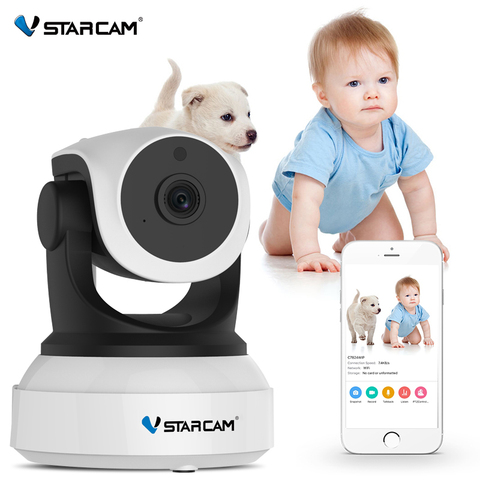 Vstarcam-caméra de Surveillance IP Wifi HD 720P (C7824WIP), dispositif de sécurité sans fil, babyphone vidéo, avec Vision nocturne infrarouge et enregistrement Audio ► Photo 1/6