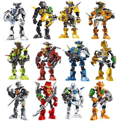 Figurines de robots Star Warrior, soldats Bionicle Factory Surge Evo Stringer, blocs de construction en briques, jouets pour enfants ► Photo 1/6