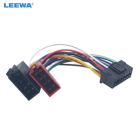 LEEWA – adaptateur de faisceau de câblage ISO pour Sony à Peugeot, Audio et vidéo, câble de connecteur de fil de haut-parleur à 2 têtes, CD/DVD stéréo ► Photo 1/6