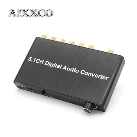 AIXXCO 5.1 décodeur DTS/AC3 Dolby décodage entrée SPDIF vers convertisseur audio numérique 5.1 canaux ► Photo 1/6