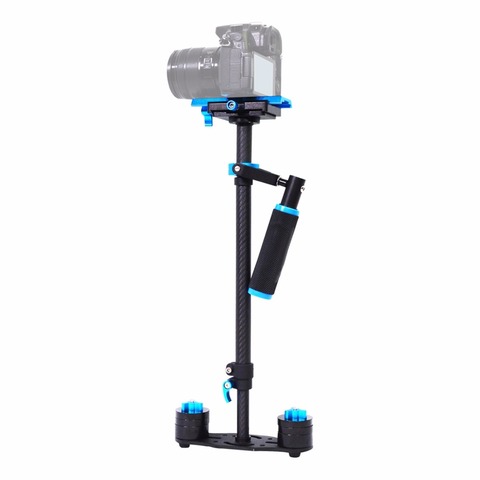 YELANGU S60T professionnel Portable en Fiber de carbone Mini stabilisateur de caméra Portable DSLR caméscope vidéo Steadicam ► Photo 1/1