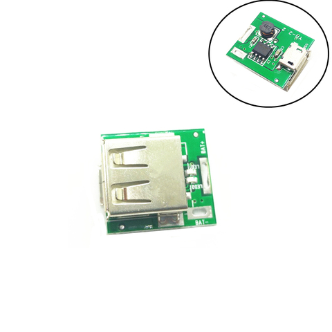 Module d'alimentation élévateur 5V 18650, carte de Protection de charge de batterie au Lithium, convertisseur Boost LED, affichage USB pour bricolage 134N3P ► Photo 1/3