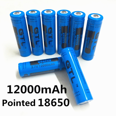 Batterie Rechargeable au Lithium, 100% v, 12000 mah, 3.7, grande capacité, GTL, nouveauté, 18650 ► Photo 1/3