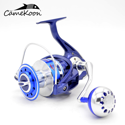 CAMEKOON-moulinet Spinning en Fiber de carbone, entièrement en métal, avec frein de 35KG, avec rapport d'engrenage de 12 + 1 BBs 5.5:1 ► Photo 1/6