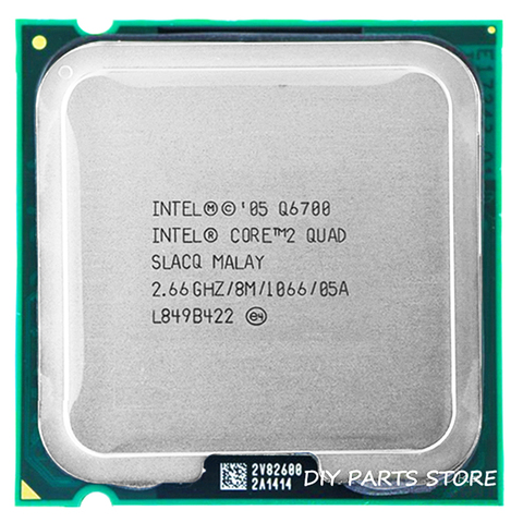 Processeur INTEL core 2, 4 cœurs, Q6700, 2.66Ghz, 8 mo, 1066MHz, Socket LGA 775 ► Photo 1/2
