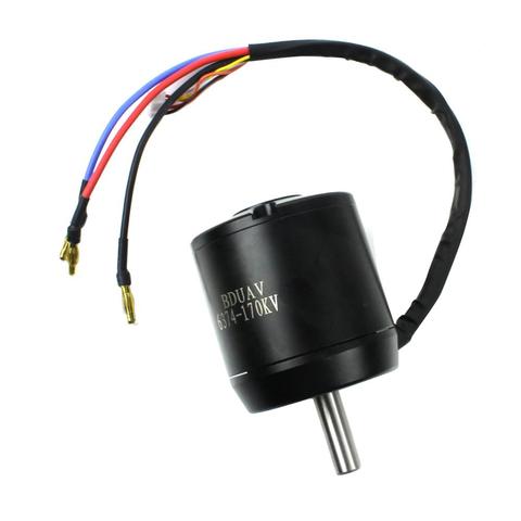 Moteur sans brosse du rendement élevé 6374 170KV 2800W 24 V/36 V pour les planches à roulettes électriques de Scooters d'équilibrage de quatre roues w Hall de moteur ► Photo 1/1