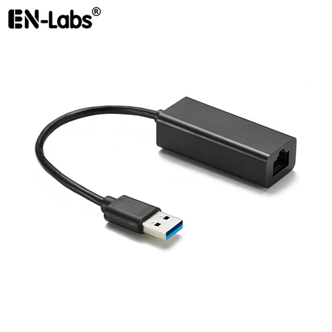 En-labs-USB Ethernet 3.0 2.0 vers RJ45, 10/100/1000 mb/s, Gigabit, carte réseau, Android TV, décodeur ► Photo 1/5