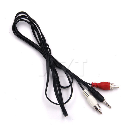 1.2M 3.5mm Jack à 2 câbles Audio RCA stéréo 3.5mm mâle à RCA mâle Coaxial Aux câble pour ordinateur portable TV DVD amplificateur Mp3 haut-parleurs ► Photo 1/4