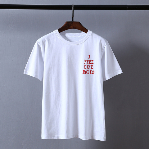 Kanye T-Shirt manches courtes homme Pablo West, Hip Hop rappeur, I Feel Like Paul imprimé, saison 3 ► Photo 1/6