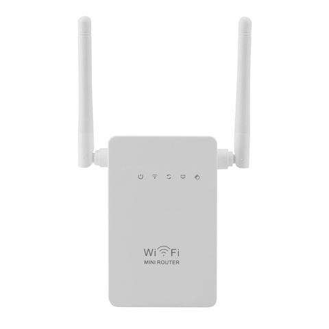 Sans fil Wifi Répéteur 300 mbps Extender Booster Double Antenne Amplificateur pour Wi-fi Signal Réseau Gamme Wi Fi 2.4G AP routeur ► Photo 1/6