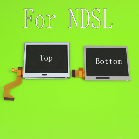 Écran d'affichage LCD inférieur supérieur pour Nintendo DS Lite pour Console de jeu NDSL écran LCD inférieur pour accessoires de pièces de réparation NDSL ► Photo 1/4