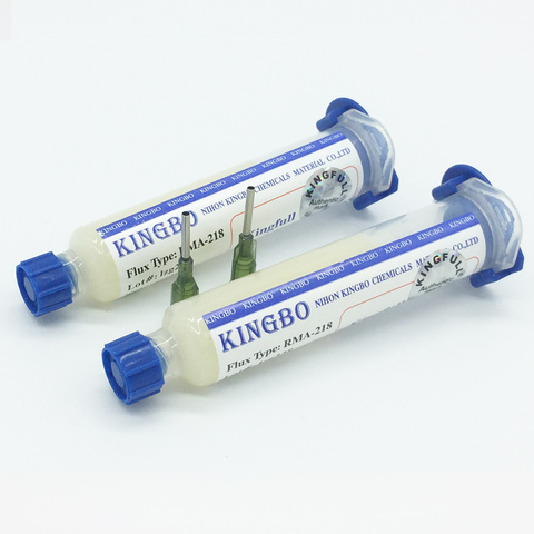 Kingbo – pâte de Flux RMA-218 de haute qualité pour station de soudure BGA, crème en étain + 2 aiguilles ► Photo 1/5