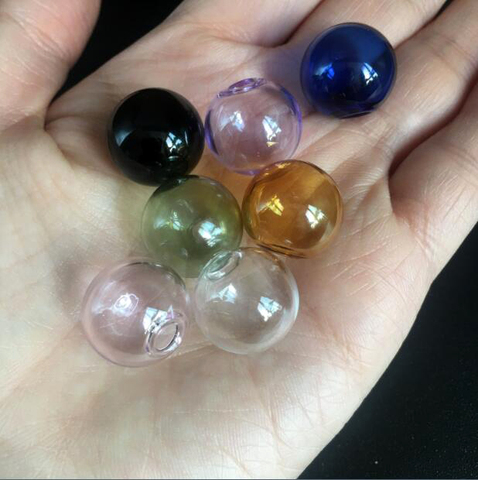 Boule de verre colorées 16mm, lot de 10 pièces, perles orbe pour bouteilles en verre creuses, fabrication d'accessoires, bijoux à breloques pièces ► Photo 1/1