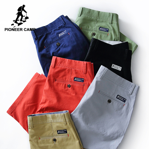 Pioneer Camp Nouveaux shorts d'été hommes marque vêtements solide bermuda homme extensible de qualité supérieure coupe slim short 655117 ► Photo 1/6