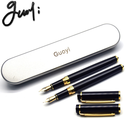 Guoyi Z360 stylo plume à encre de luxe 0.5mm métal haut de gamme cadeaux de bureau d'affaires et logo d'entreprise personnalisation stylo signature ► Photo 1/6