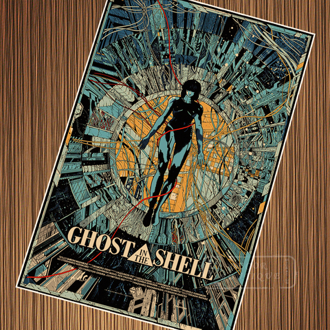 Affiche de bande dessinée Pop Ghost in the Shell, Vintage, rétro, film Kraft, affiche de propagation, peinture sur toile, autocollant mural, décoration de la maison, cadeau ► Photo 1/6