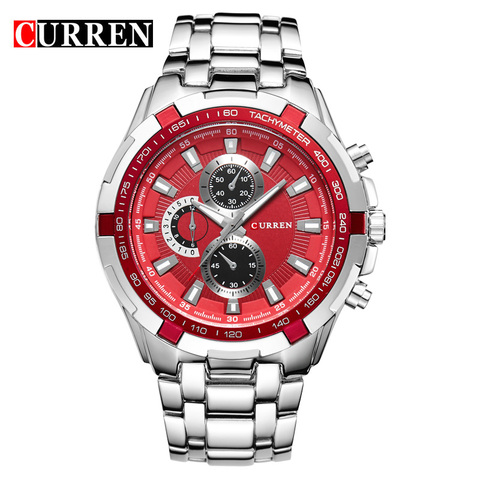 2016 nouveau CURREN marque de luxe montres hommes Quartz mode décontracté mâle sport montre plein acier militaire montres Relogio Masculino ► Photo 1/6