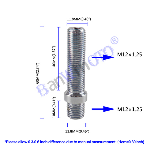 Kit d'adaptation de vis pour boulons de roue étendus (M12x1.25,M12x1.5,M14x1.25, m14 x 1.25, m14 x 1.5), 1 pièce ► Photo 1/6