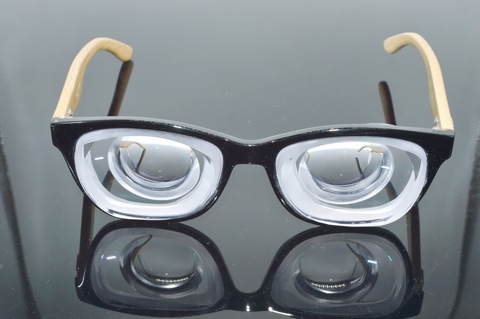 Vida limite de lunettes optiques, monture de lunettes optiques Lunettes Goc naturelles en bambou respectueux de l'environnement, haute myopie, myopie, myodisque,-20d ► Photo 1/5