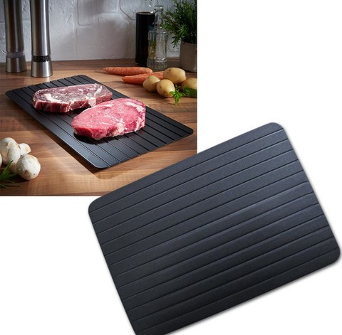 Rapide Plateau De Dégivrage Dégel Aliments Congelés Viande Poissons En Quelques Minutes La Maison Rapide Dégivrage plateau Pas D'électricité Produits Chimiques Micro-ondes ► Photo 1/1