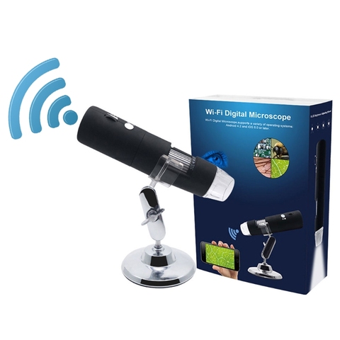 Caméra loupe de Microscope wi-fi numérique, 1080P caméra loupe de Microscope en WIFI x pour Android ios iPhone iPad ► Photo 1/6