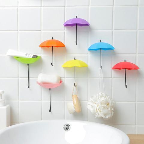 Offres Spéciales!!! Nouveauté 3 pièces parapluie mur crochets décor cintre clé support étagères salle de bain cuisine organisateur en gros livraison directe ► Photo 1/6